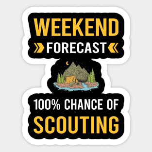 Weekend Forecast Scouting Scout Scouts Sticker